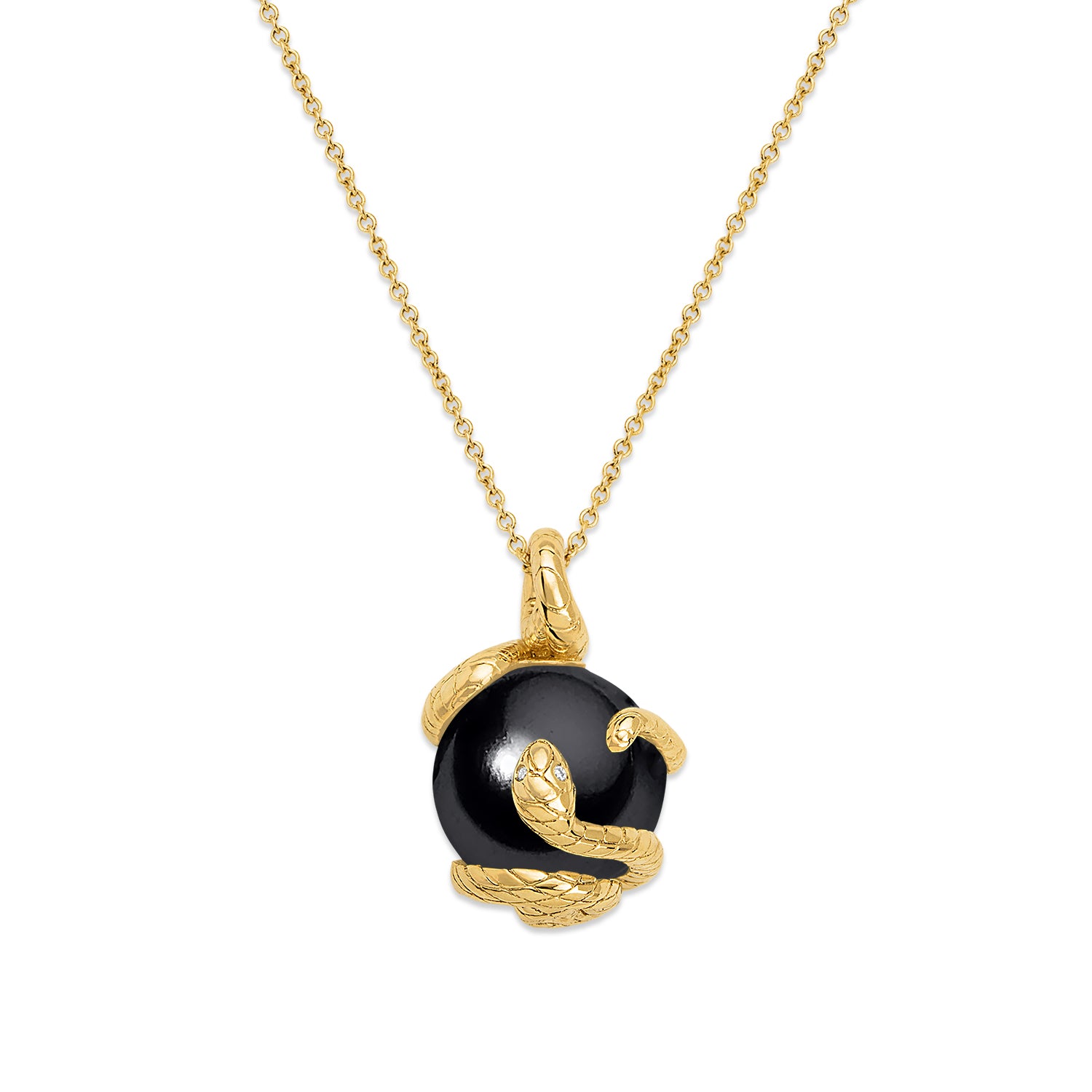 Coiled Snake Pendant