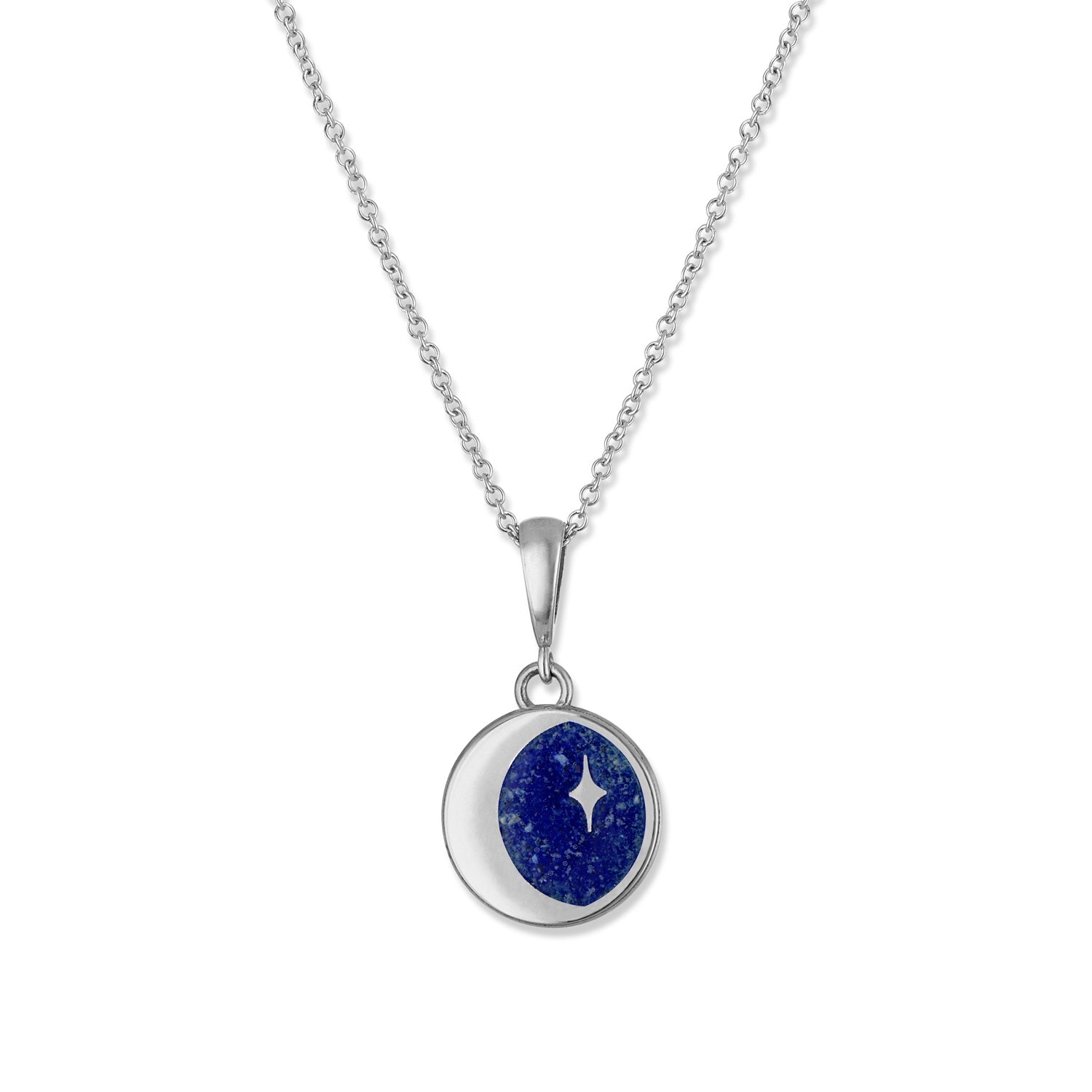 Necklace Moon and Star Ashes Pendant