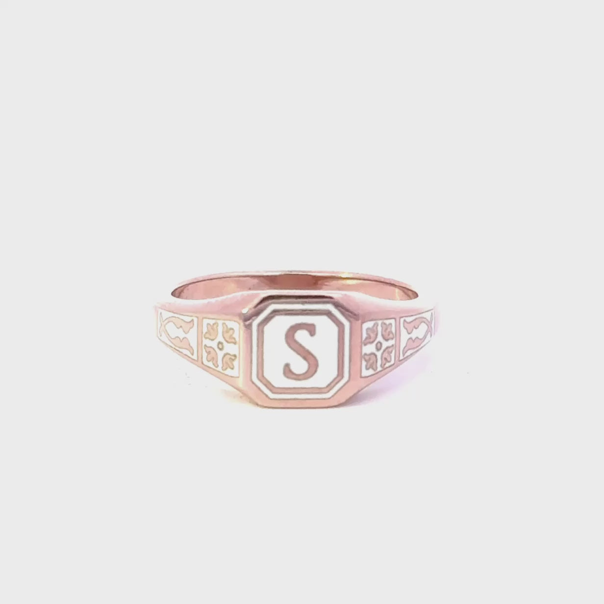 Petite Octagonal Signet Ring