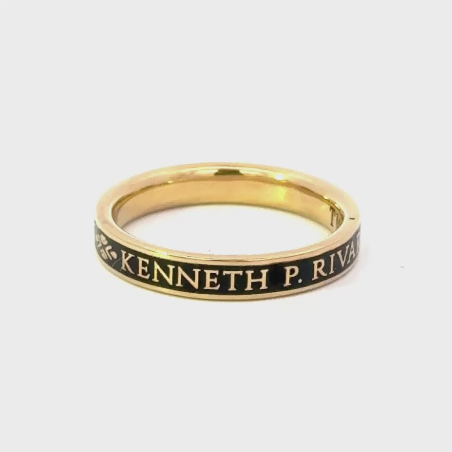 Thin Traditional Memorial Ring