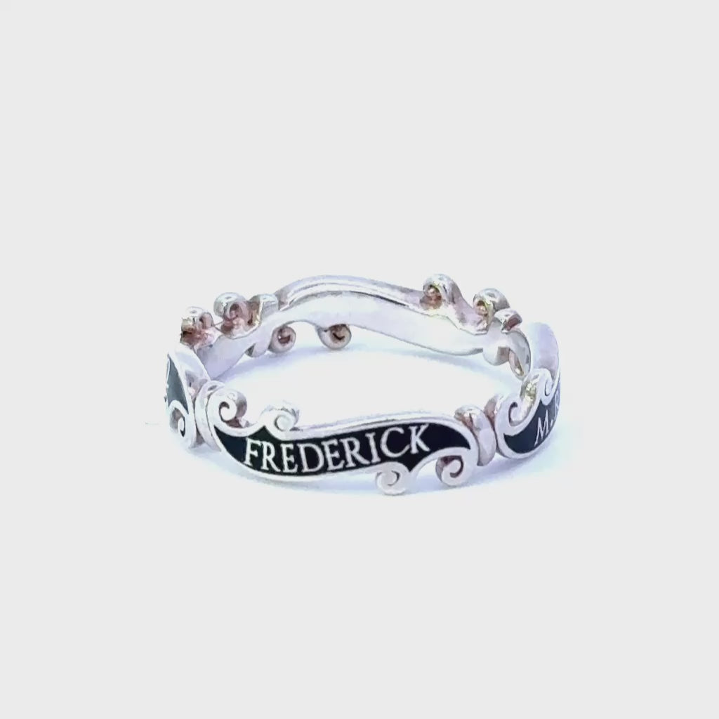 Gold Ribbon Memorial Ring