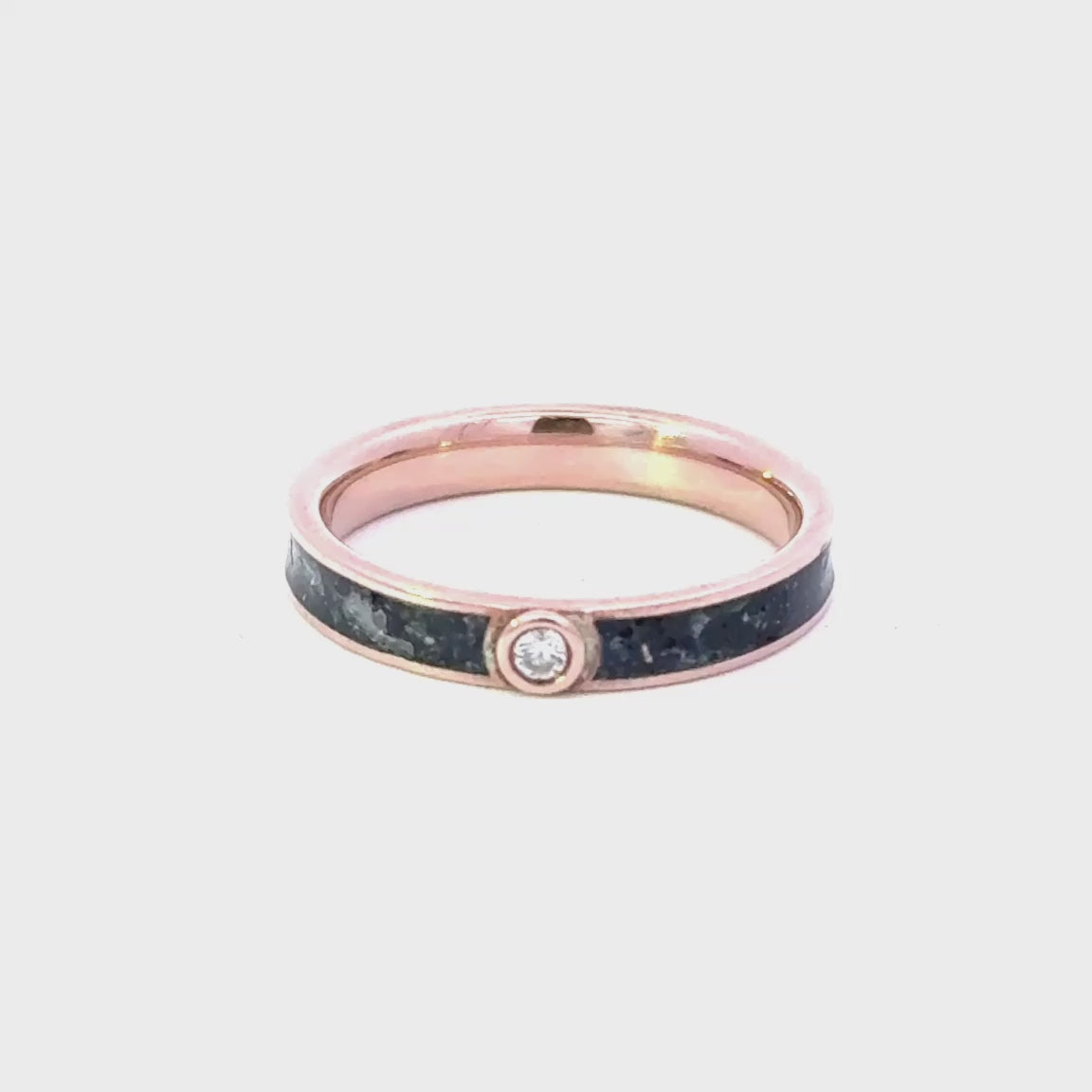 Diamond Bezel Cremation Ring