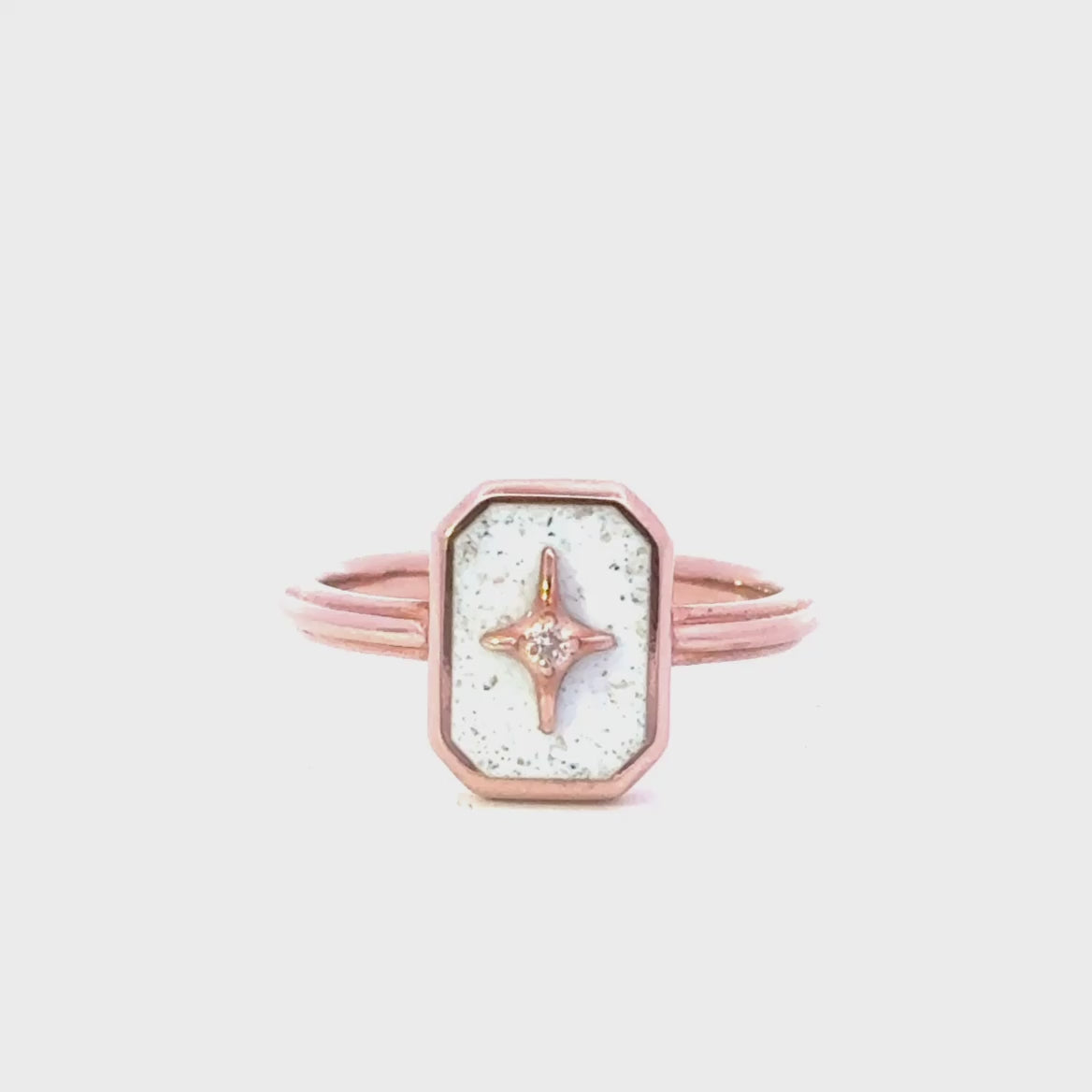 Diamond Star Cremation Ring