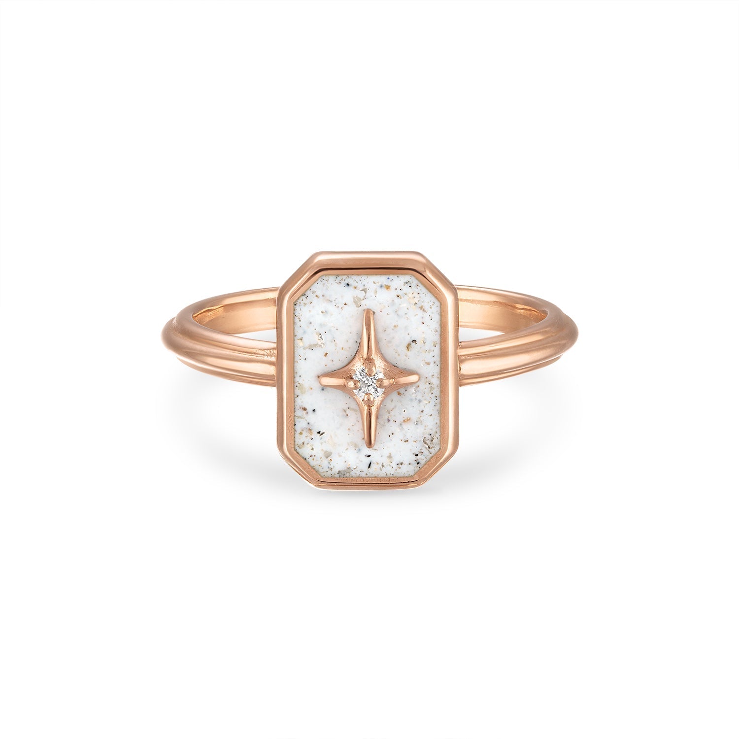 Rose gold hot sale cremation ring