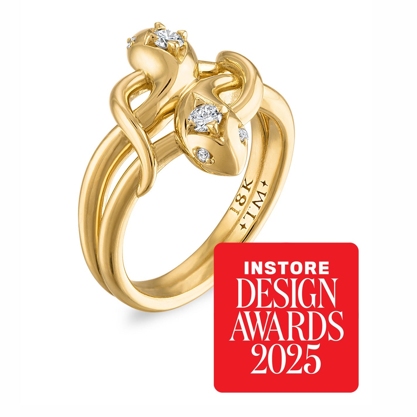 Ring Double Snake Ring