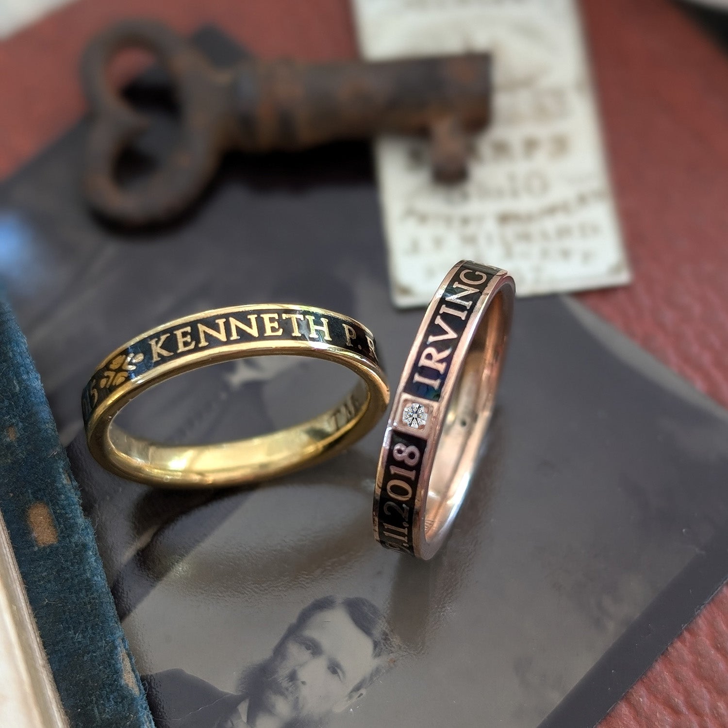 Ring Thin Traditional Diamond Memorial Ring