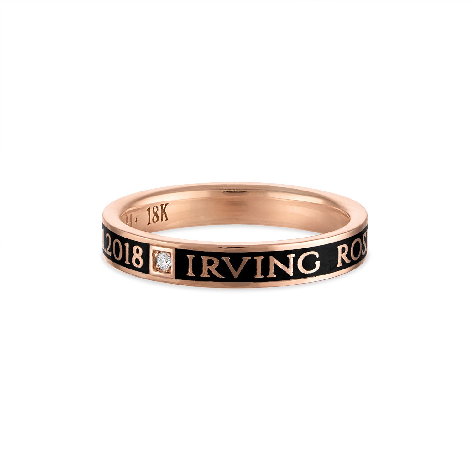 Ring Thin Traditional Diamond Memorial Ring