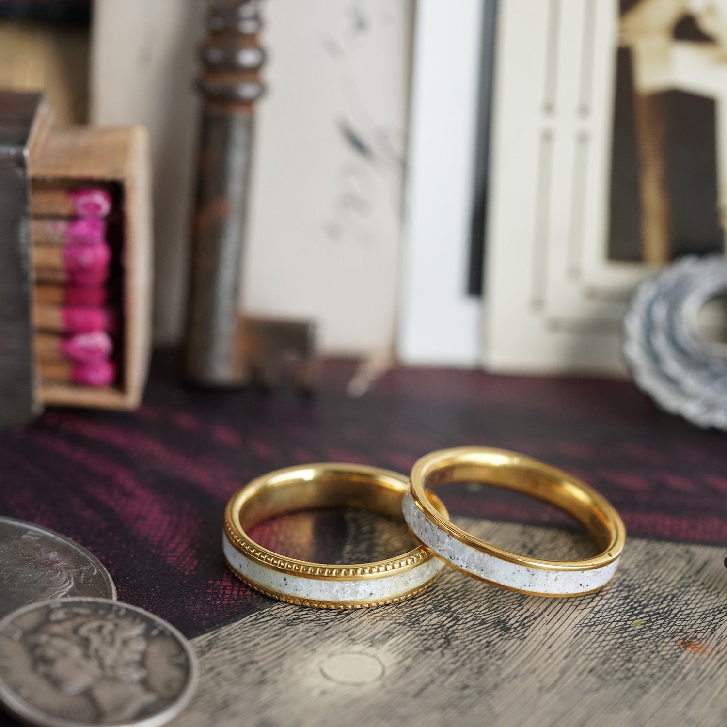 Ring Traditional Beaded Cremation Ring