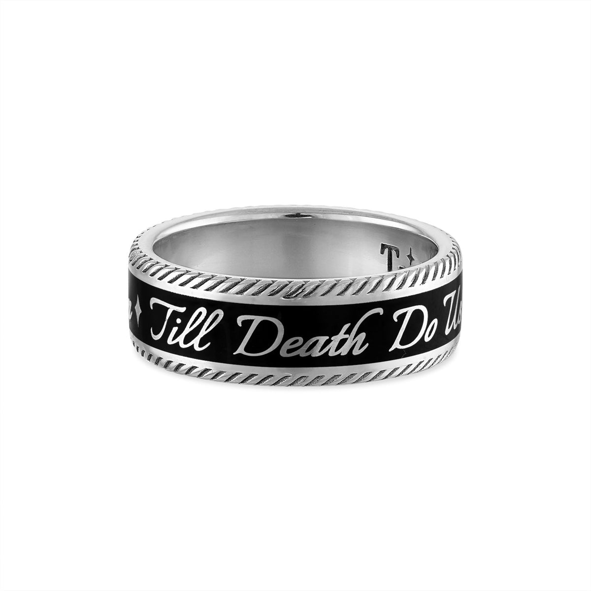 Til Death Black Enamel Band - 4mm#N# #N# #N# – Marrow Fine Til Death Black Enamel Band - 4mm#N# #N# #N# – Marrow Fine