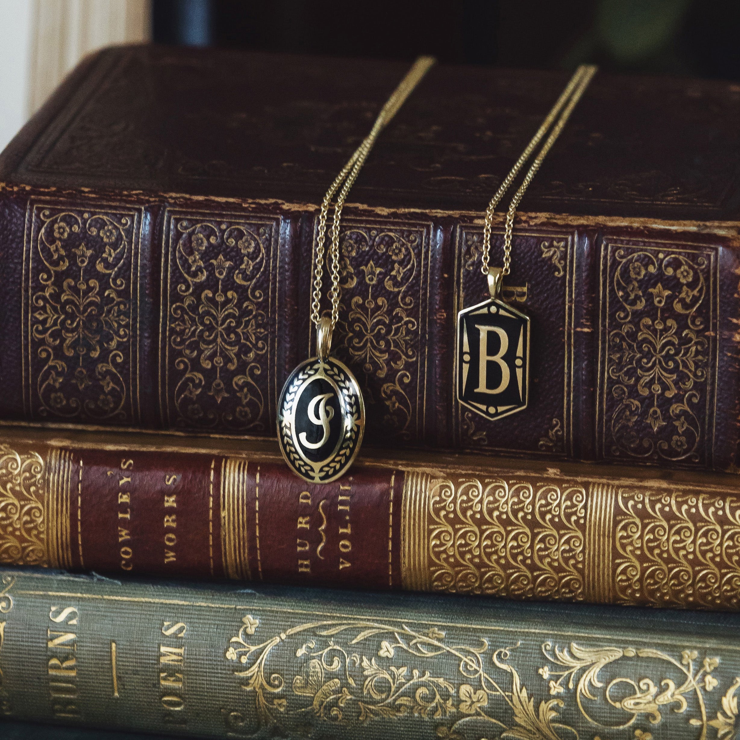 Oval Initial Pendant