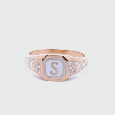 Petite Octagonal Signet Ring