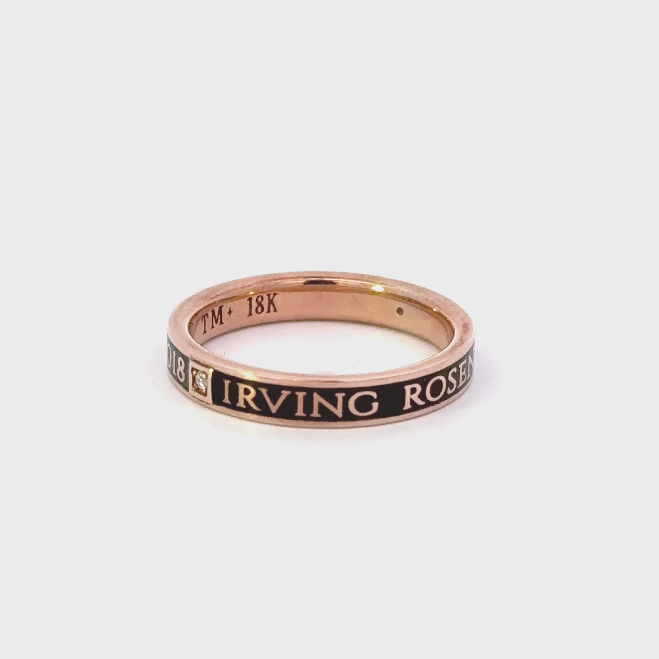 Gold and Enamel Memorial Band