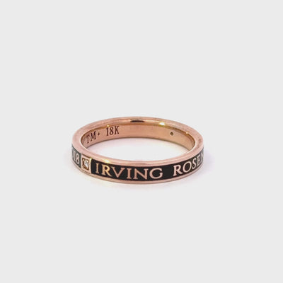 Gold and Enamel Memorial Band