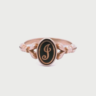 Petite Oval Signet Ring