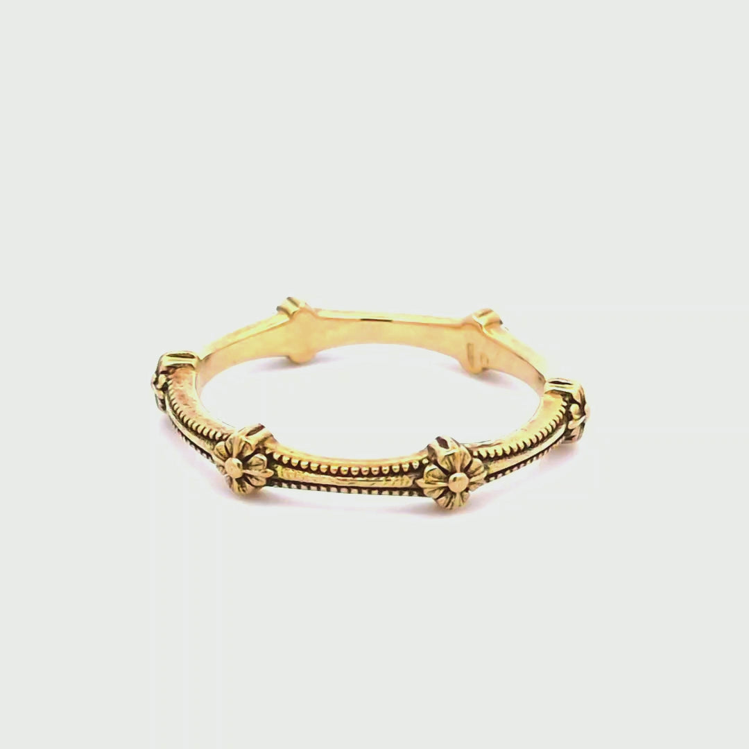 Floral Stackable Ring