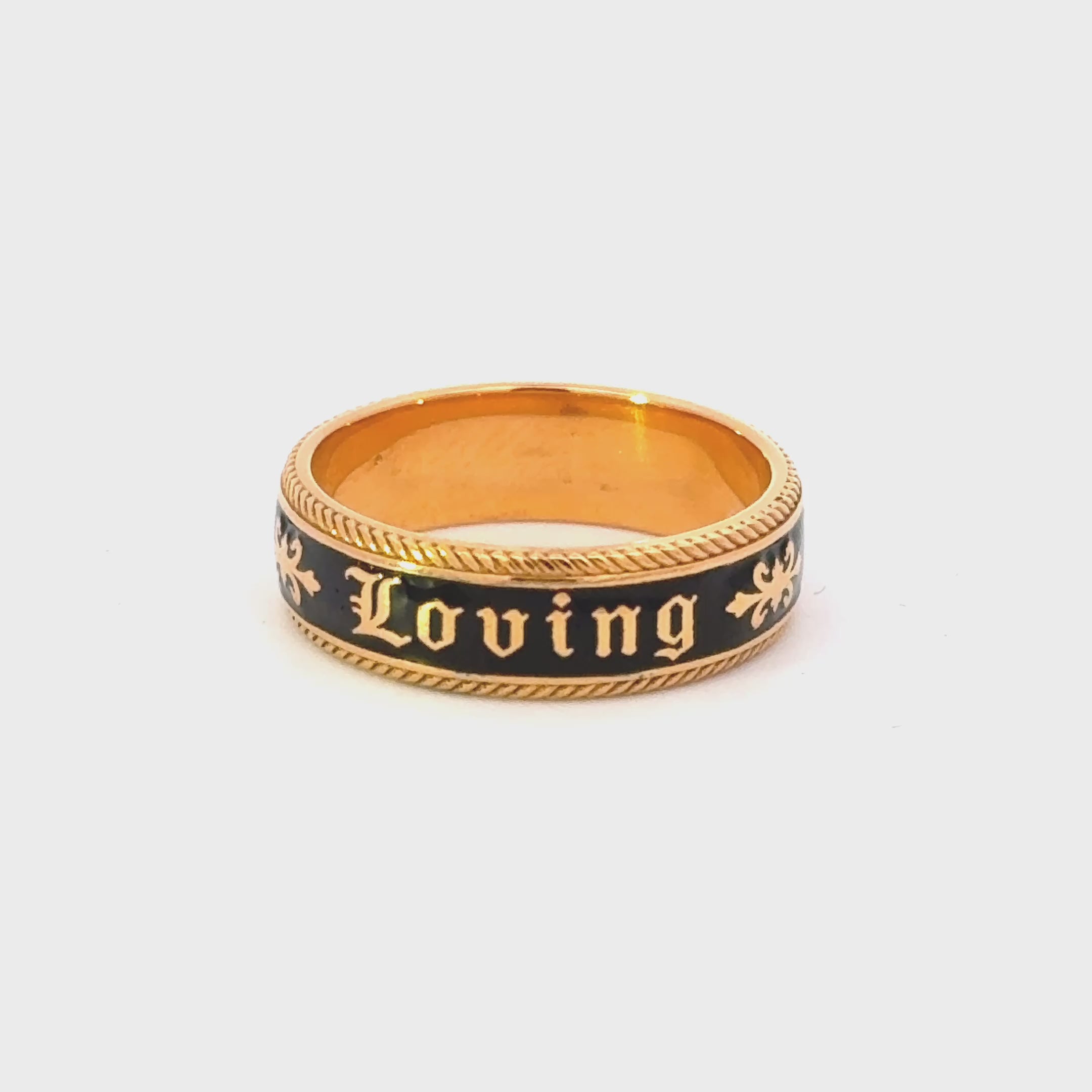 In Loving Memory Gothic Mourning Ring
