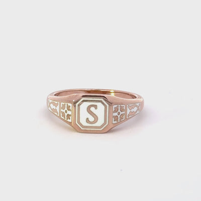 Victorian Signet Ring with Initial