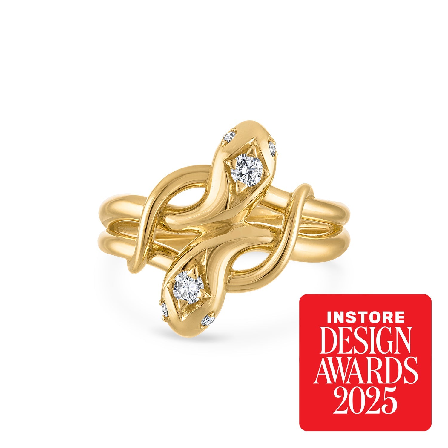 Ring Double Snake Ring