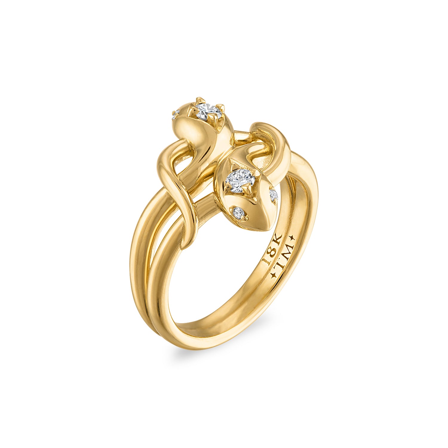 Ring Double Snake Ring