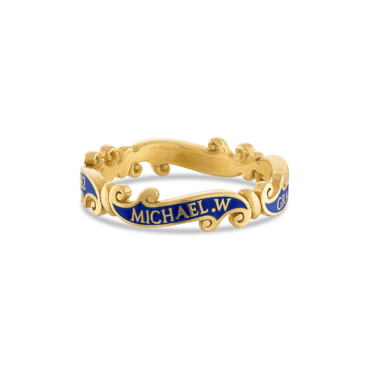 Ring Gold Ribbon Memorial Ring