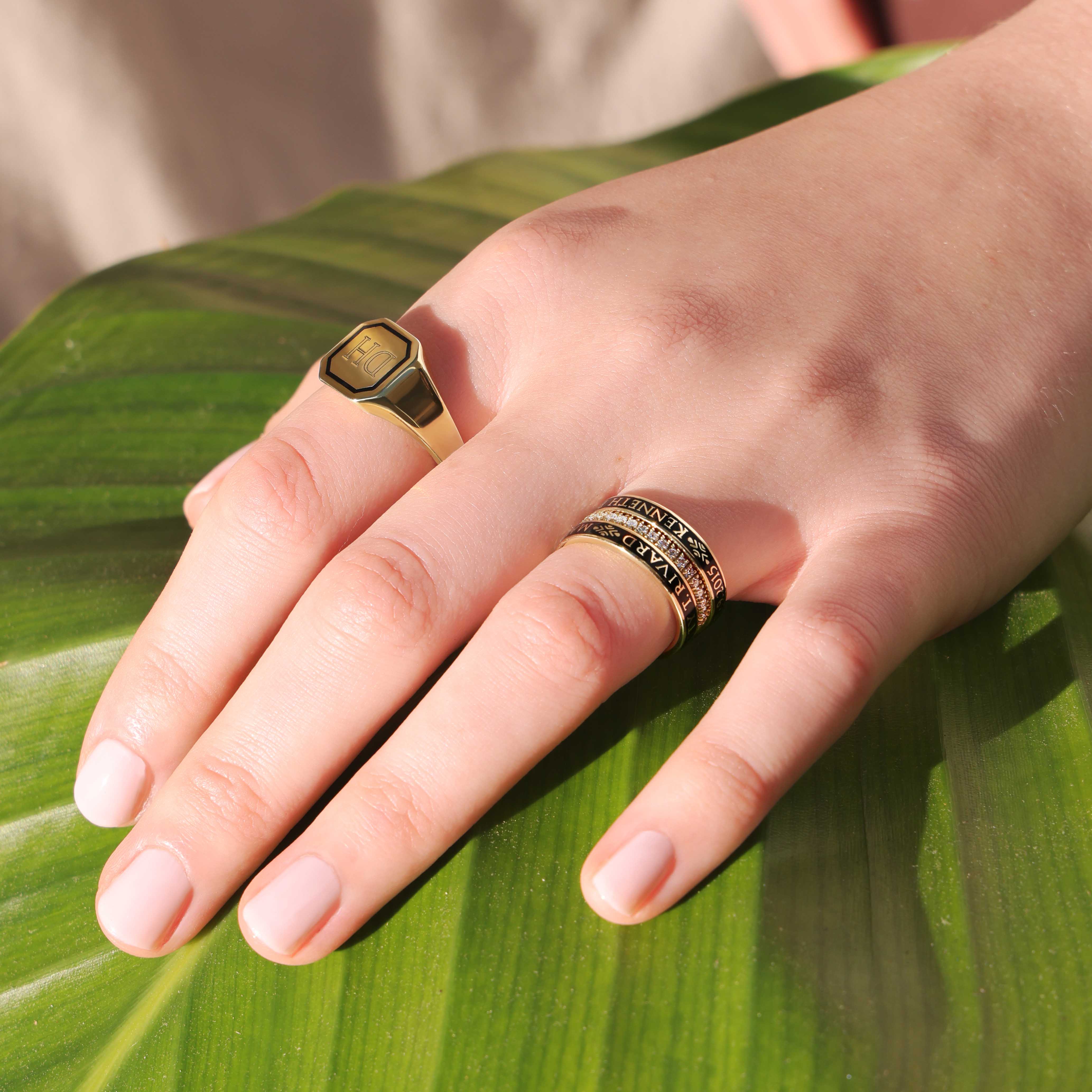 Ring Large Octagonal Signet Ring
