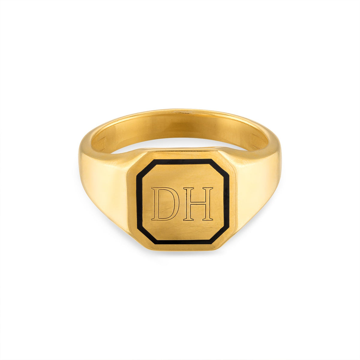 Large Octagonal Signet Ring - Memorial Jewelry | Tempus Metals