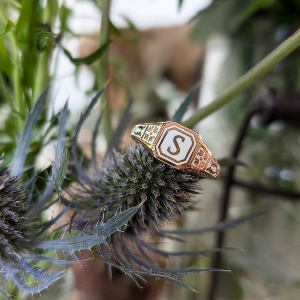Petite Octagonal Signet Ring - Memorial Jewelry | Tempus Metals